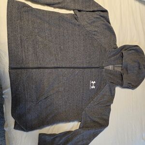 Under Armour Women's Zip Up Gray Hooded Sweatshirt